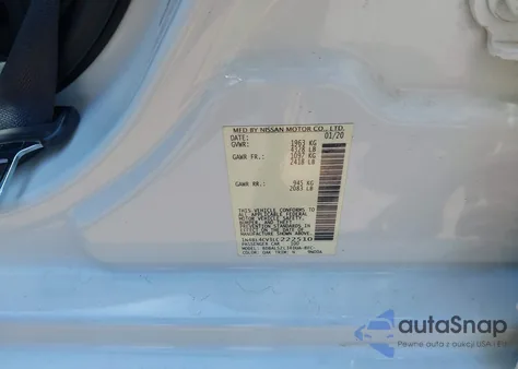 2020 Nissan Altima Sr Fwd from USA, damaged, VIN 1N4BL4CV3LC222510